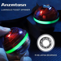 Cool Stress Ball Desk Toy Fidgets Spinner Toy Metal for Kids Adults - Red - image 3
