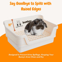 HoppScotch.bun Bumbox Large Rabbit Litter Box - Cream / Large (Pack of 2) - image 4