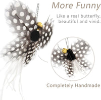 SONGWAY Cat Toy Wand Replacement, Cat Feather Toy Refills - Insect - image 3