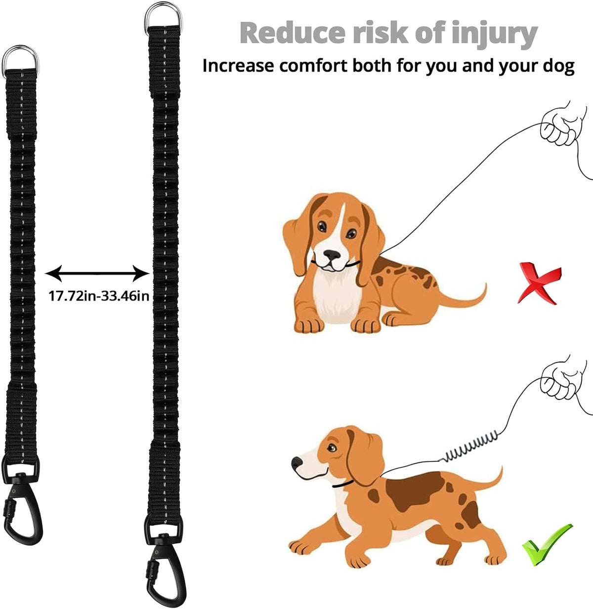 Long Dog Leash 15 FT: Heavy Duty Rope Leashes for Dogs Training - dark grey / 10ft*1/3'' - image 3