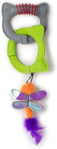 Quirky Kitty Ice Cream Kicker Catnip Crinkle Feather Soft Plush Cat - Pack of 1 / Kitty Connects - image 4