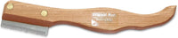 Mars Coat King fine dog stripping knife with cherry wood handle