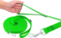 Long Dog Leashes for Training 15/20/30/50/100FT Lead for Medium Small - 3/4 Inch x 20 Feet / Green - image 2