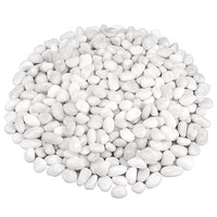 Aquarium Gravel,Landscaping Pebbles, Decorative Ornamental Pebbles Garden,Landscaping Stones Gravel Filler for Home Decoration Flower Bed Fish Tank Plants Vases Succulents (10 Pounds, White)