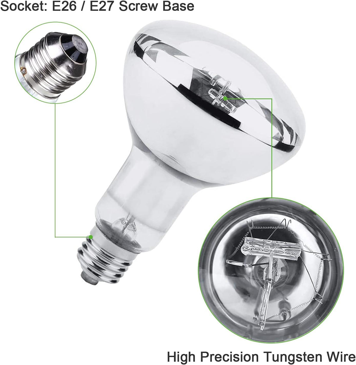 MIXJOY 160W Reptile Heat Lamp Bulb - 1 Count (Pack of 2) - image 4