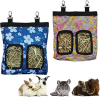 RIOUSSI Guinea Pig Hay Feeder - Little+Blueflower / M - 13"x9"x2"