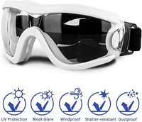 Medium Dog Sunglasses with Adjustable Strap UV Protection, Winproof Puppy Sunglasses, Suitable for Dogs Eyes Protection，Soft Dog Goggles