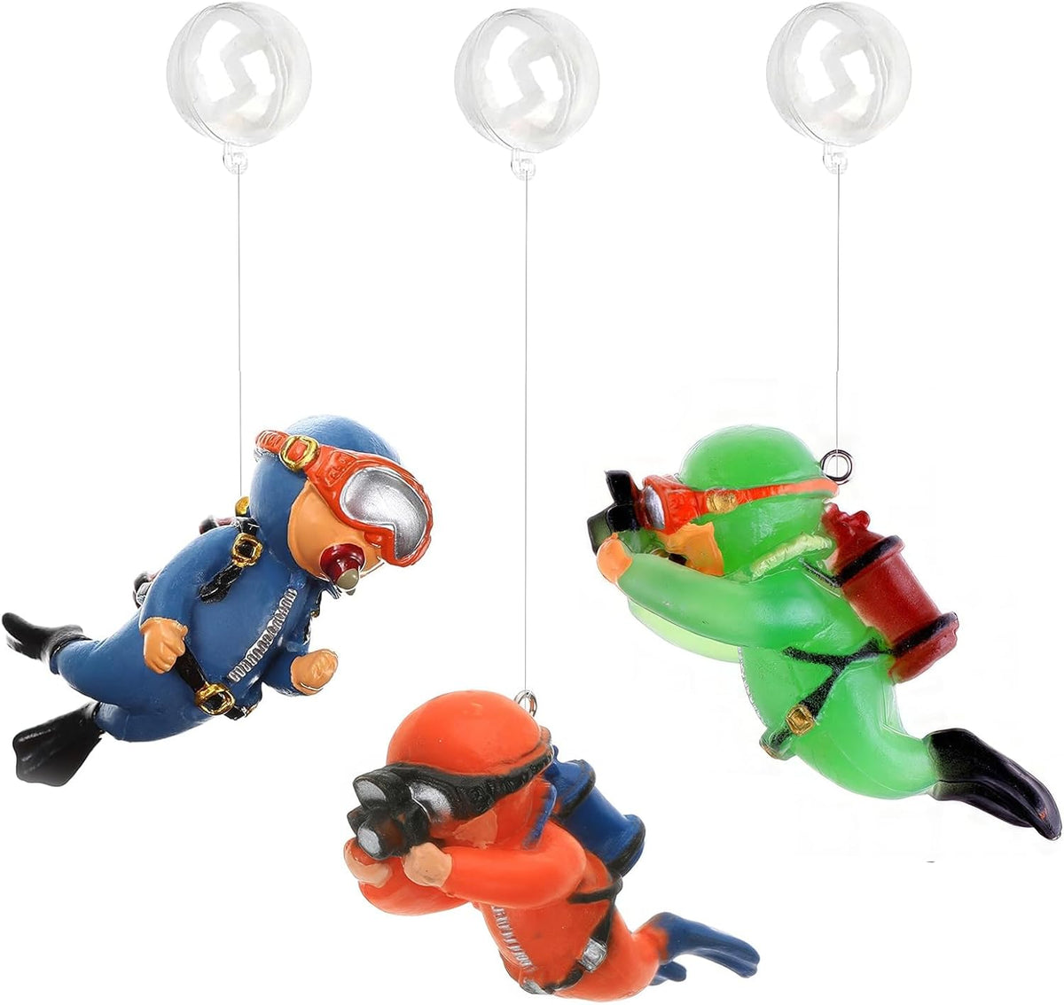 2-Pack Floating Little Diver - Blue&orange&noctilucent