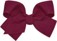 Motique Accessories 4 inch dusty rose grosgrain hair bow for girls on a metal alligator clip - view 7
