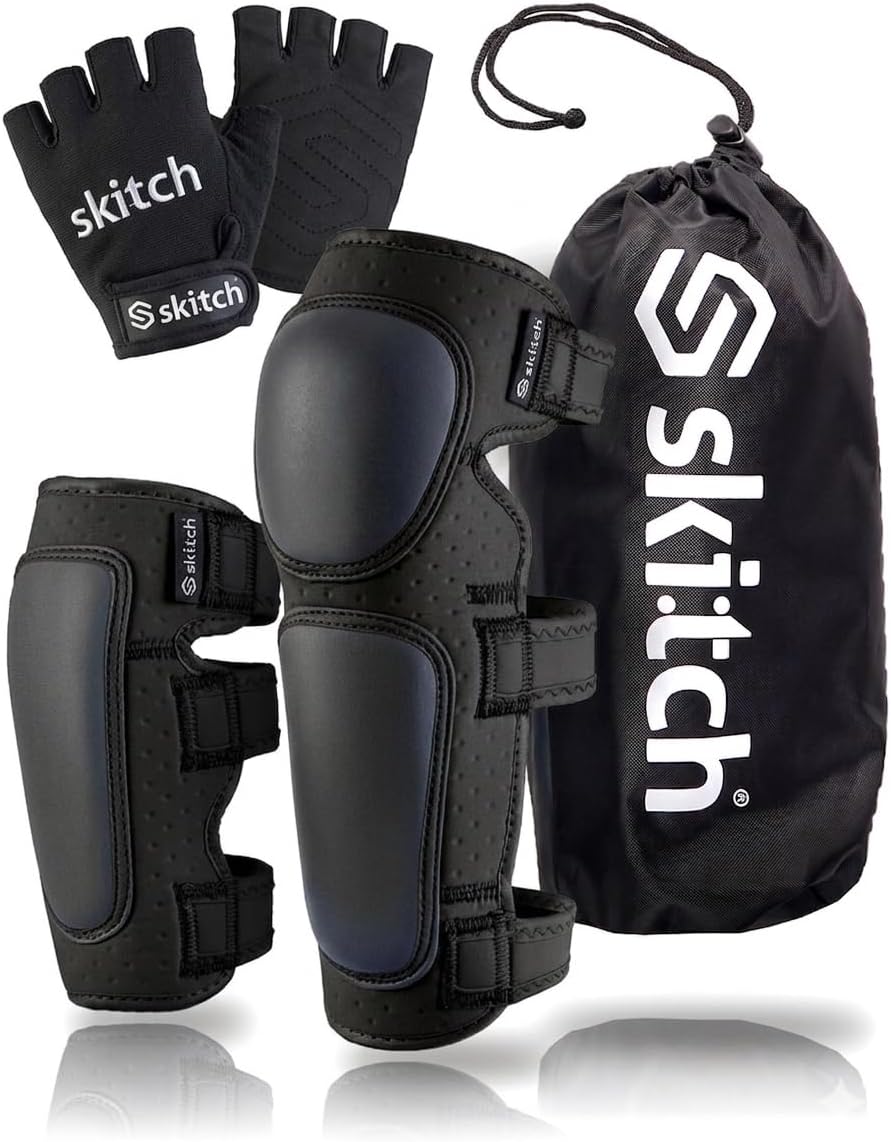 Skitch kids protective gear set with knee pads, elbow pads, wrist guards and bag - view 4