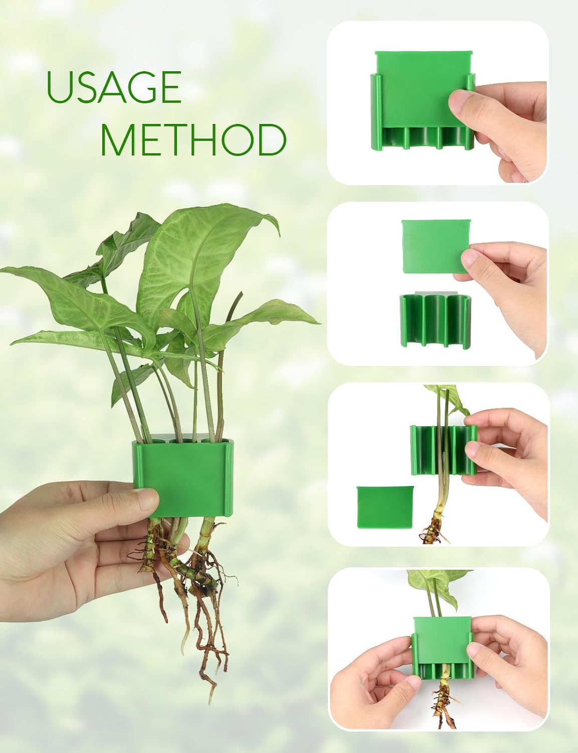 2 Pk Upgraded Aquarium Plant Holder - Green 4 - image 4