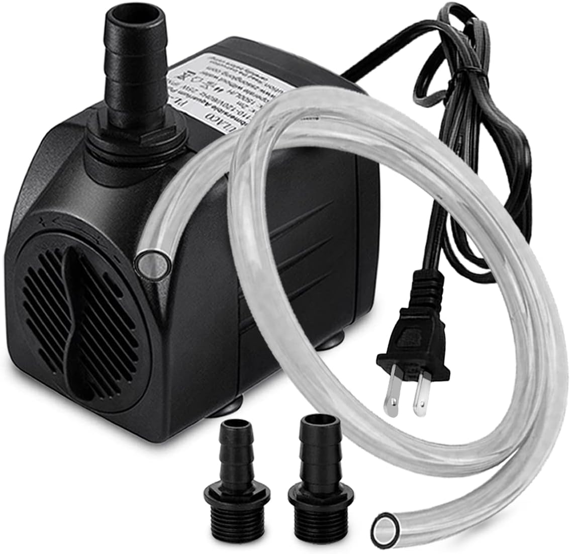 400GPH Submersible Pump with 5 ft Tubing – Essentials for Fish - 400 GPH