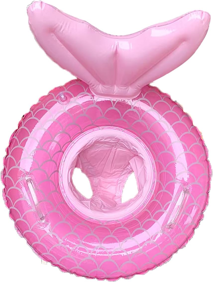 UMBWORLD baby swim float with seat and handle in pink unicorn style - view 4