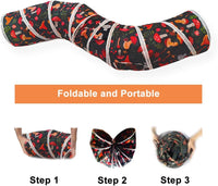Cat Tunnel Tube Toys，Tunnels for Indoor Cats - S - 2 Way Mushroom - image 2