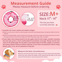 Soft Dog Cone Collar, Inflatable Donut Cones Alternative After Surgery with Anti-Lick Shield, for Large/Medium/Small Dogs to Stop Licking, Elizabethan Neck Ecollars of Shame, Comfy Pillow E Recovery