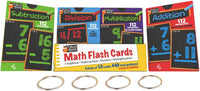Regal Games Math Flash Cards for Addition & Subtraction, 1st - 4 Pack Variety