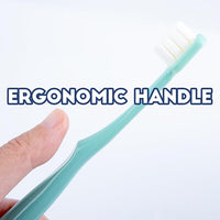 Dog Toothbrush Kit 2 Pack, Ultra Soft Pet Tooth Brush for Medium to Large Dogs & Cats, Animal Teeth Brushing Kit for Easy Dental Cleaning, 2 Pcs, Green