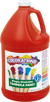 Colorations washable white tempera paint, paraben-free 1 gallon size - view 6