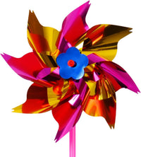 Elcoho 100 Pieces Plastic Rainbow Windmill Party Pinwheels DIY - 100 - image 4