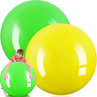 Jenaai giant inflatable bouncy balls in red and blue, 30 inches across - view 7