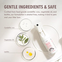 Lady N Non-Stick Spray for Cat Litter Box and Self-Cleaning Cat Litter Box, Alcohol-Free, Food Grade Mineral Oil, 6 fl oz