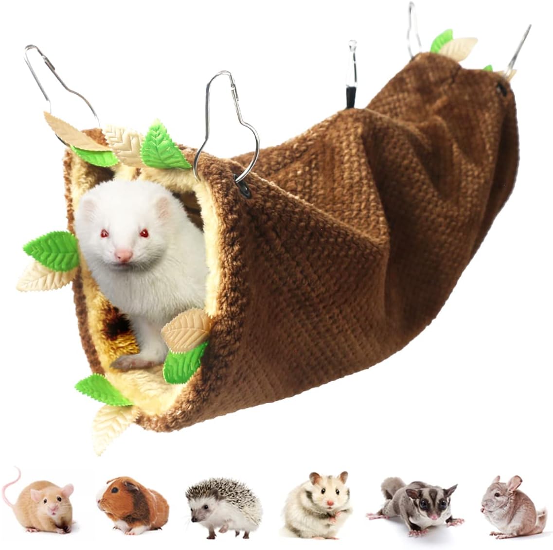 LEFTSTARER Guinea Pig Ferret Rat Hammock Toy Small Animal Cage - 4.Tunnel