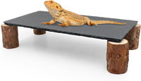 Bearded Dragon Basking Platform - Black / Large