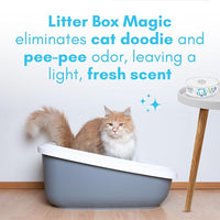Cat Deodorizer Jar (16 Oz, Pack of 3) Fresh Scent - Air Freshener for Pet Smells from Litter Box - Odor Removing Litterbox Gel In A Jar - Odor Eliminator to Freshen Air