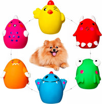Latex Squeaky Dog Toys for Small Dogs, Medium Breeds