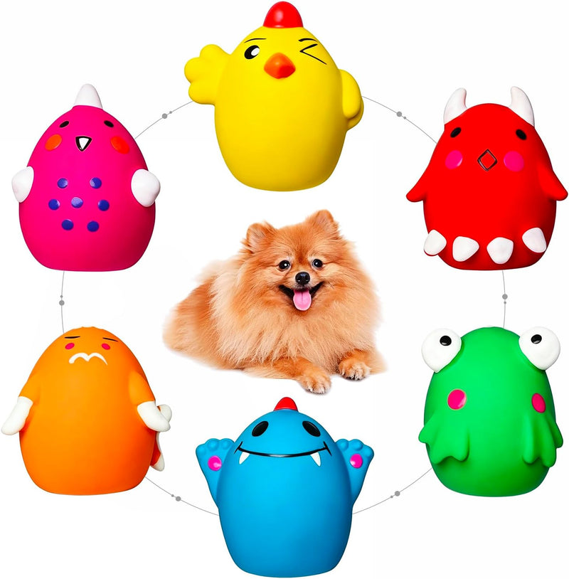 Latex Squeaky Dog Toys for Small Dogs, Medium Breeds