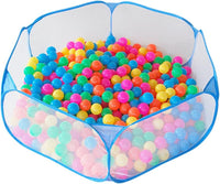 Portable Cute Blue Hexagon Children Ball Pit - Blue