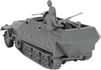 BMC Classic Toy Soldiers WW2 German Hanomag halftrack in gray plastic, 1:32 scale - view 5