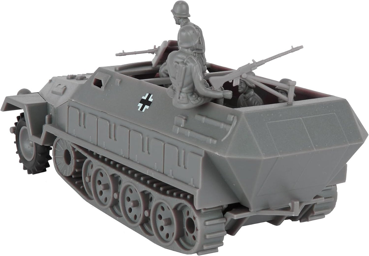 BMC Classic Toy Soldiers WW2 German Hanomag halftrack in gray plastic, 1:32 scale - view 5
