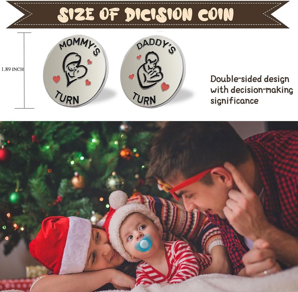 Vichona new parent decision coin reading Mommy's Turn and Daddy's Turn - view 16