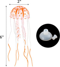 4 Pack Glow Aquarium Decorations Coral Reef Glowing Mushroom Anemone - 6 Colors Jellyfish - image 3