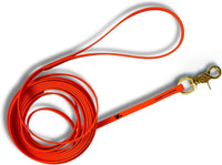 Biothane Long Line, Made in USA - Orange / 3/8" x 20ft