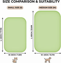 Non-Slip Silicone Dog Food Mat for Food and Water - 45 x 30 cm / Light Green - image 2