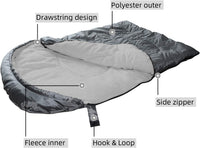 Dog Sleeping Bag Waterproof Warm Packable Dog Bed with Storage Bag - Grey - image 3