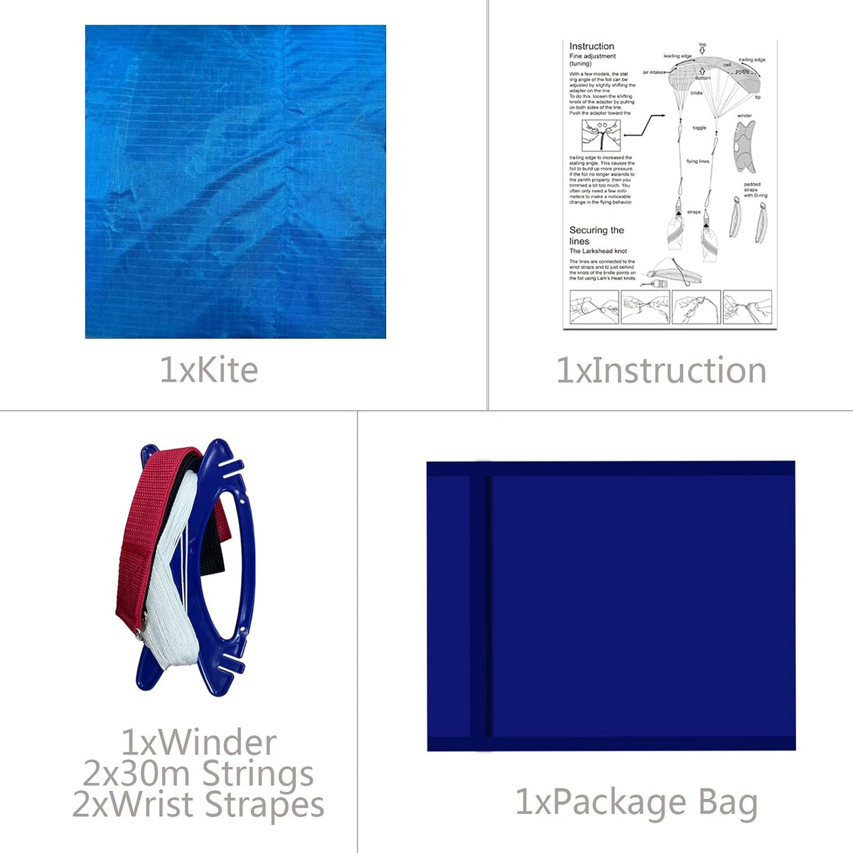 Hengda Kite 2.5m dual line soft parafoil stunt kite for adults and kids - view 8