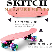 SKITCH Skateboards for Kids, Teens and Adults - [Bubblegum Pink] LED+ - image 3