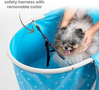 Portable Foldable Dog Bathtub for Small & Medium Dogs – Essentials for Dogs - Blue - image 4