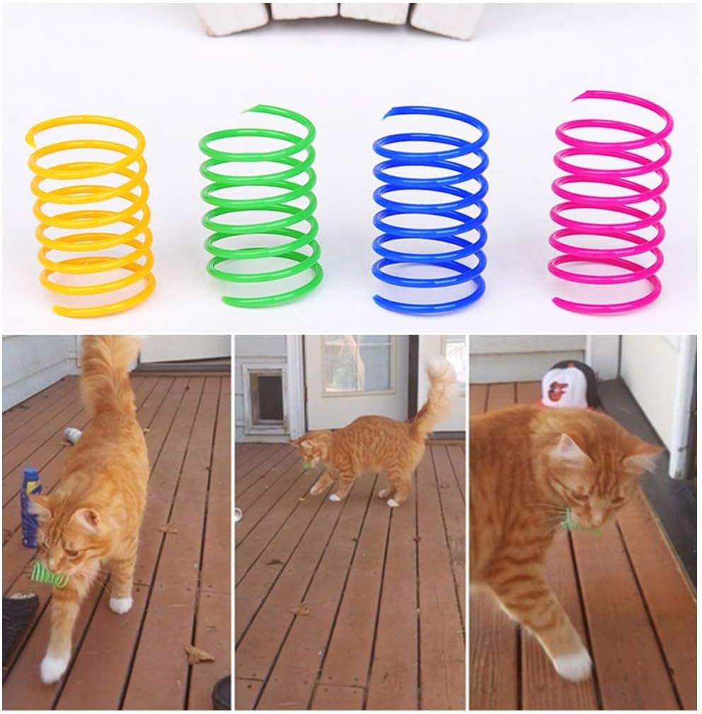 Andiker 12 Pcs Colorful Cat Spring Toys for Indoor Cats and Kittens – Essentials for Cats - image 4