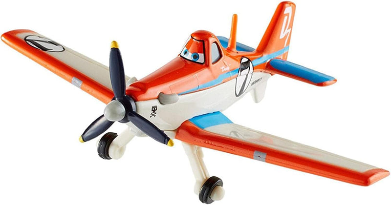 Dusty Crophopper No. 7 metal diecast toy plane, 1:55 scale model
