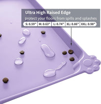 Reopet Silicone Pet Feeding Mat - Lilac Purple / 18.5" x 11.5" - image 3