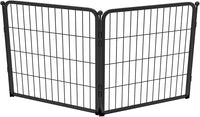 FXW Homeplus Unleashed Indoor Dog Playpen - Stress-Free and Safe Play, Heavy Duty 24 Inch 2 Wire Panels Dog Pen for Puppy and Small Dogs, Black│Patented