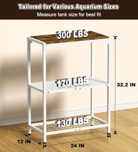 20-30 Gallon Aquarium Stand with 3-Tier Adjustable Storage Shelf – Essentials for Fish - 20 Gal White - image 2