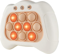 Intoypad Handheld Speed Push Pop Game Fun Sensory Fidget Toy for Kids - White