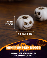 Uniclife Aquarium Imitative Rainbow Sea Urchin Ball Artificial - 20 Pcs Mini Pumpkin - image 2