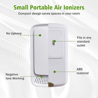 Plug In Air Ionizers for Home Quiet Operation Air Cleaner for Bathroom,Living Room,Office,Kitchen,Pet Room,Portable Negative Ion Air Purifier for Bedroom (4)