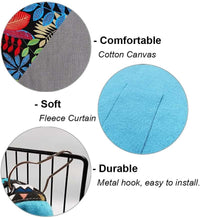 RIOUSSI Guinea Pig Hideout Hideaway Corner Fleece Toys Cage - Black Leaves / Triangle - image 3